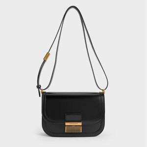 Charles & Keith Charlot Crossbody Bag Black